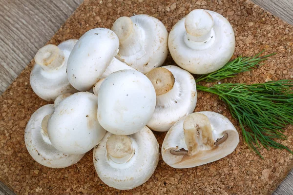 Fresh raw Champignons — Stock Photo, Image