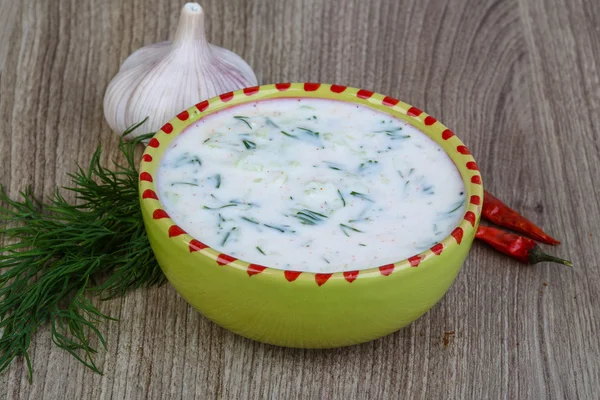 Cucina tradizionale greca Tzatziki — Foto Stock