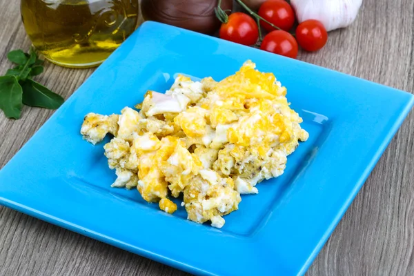 Завтрак яичница — стоковое фото