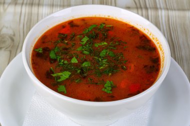 Rus geleneksel lahana çorbası - Pancar çorbası