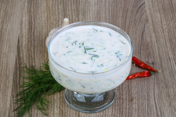 อาหารดั้งเดิมของกรีก - Tzatziki — ภาพถ่ายสต็อก