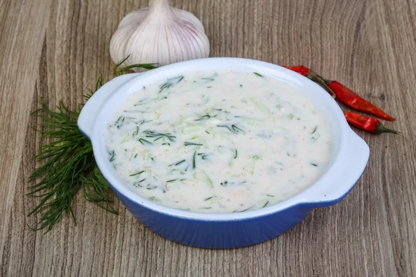 그리스 전통 요리 Tzatziki — 스톡 사진