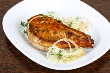 ızgara domuz biftek