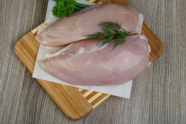 Surowa pierś kurczaka — Zdjęcie stockowe