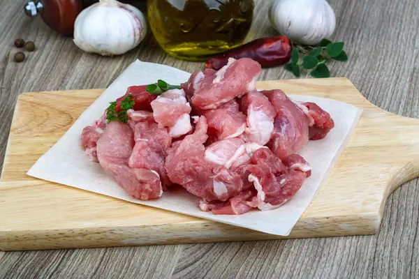 Diced pork meat — Stock Photo, Image