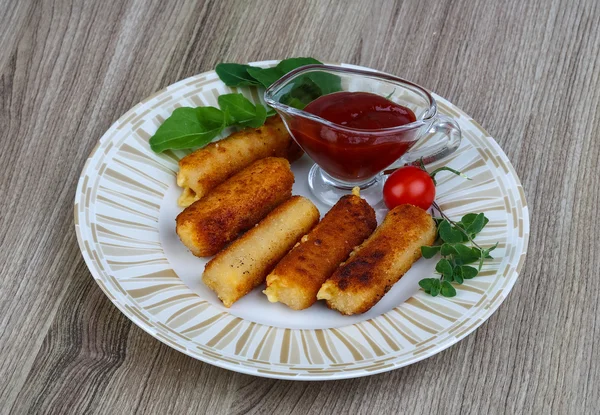 Bastoncini di formaggio fritto — Foto Stock