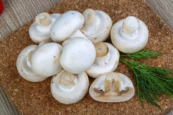 Champignons crudi freschi — Foto Stock