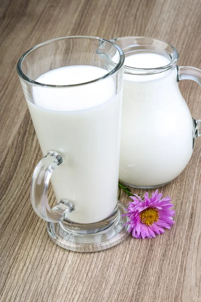 Свежее холодное молоко — стоковое фото