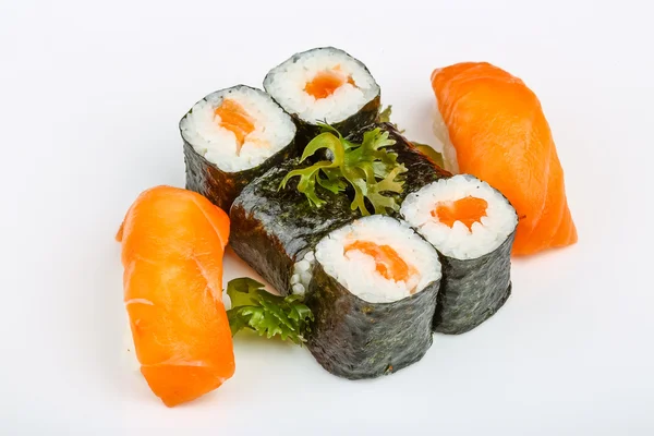 Sushi de Japón con salmón —  Fotos de Stock