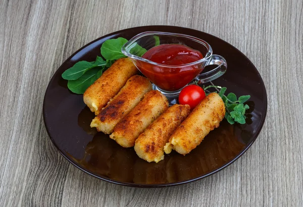 Fried cheese sticks — Stock Photo, Image