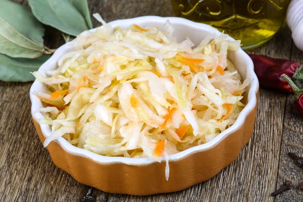 Fermented cabbage Sauerkraut — Stock Image Fermented cabbage Sauerkraut Stock Picture