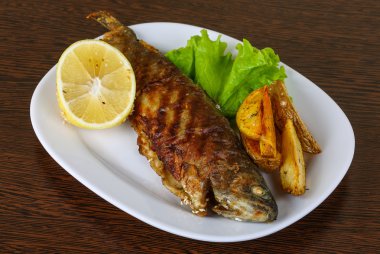 Patates ile Izgara Alabalık