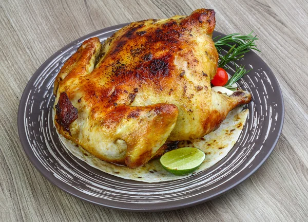熱いおいしい焼き鶏 — ストック写真