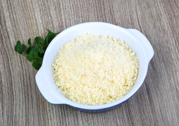 Queso parmesano rallado — Foto de Stock