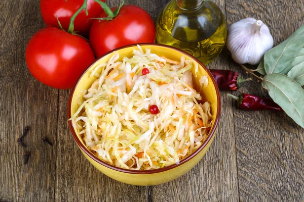 Fermented cabbage Sauerkraut — Stock Photo, Image