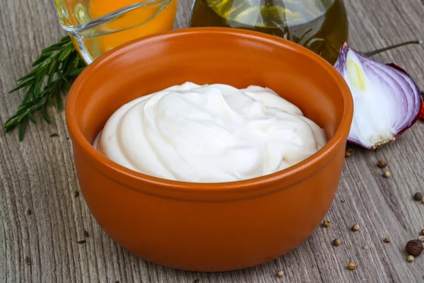 Leckere Mayonnaise-Sauce — Stockfoto