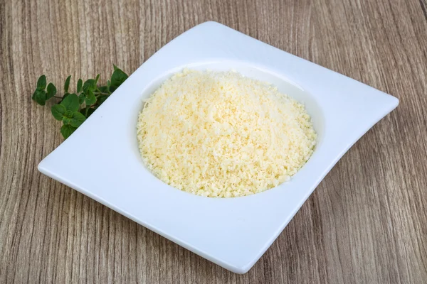 Queijo parmesão desfiado — Fotografia de Stock