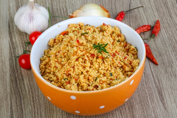 Árabe tradicional Couscous — Fotografia de Stock