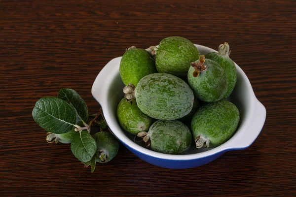 Fruta Feijoa madura e fresca — Fotografia de Stock