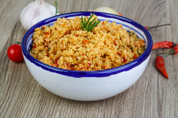 Cocina tradicional árabe Couscous —  Fotos de Stock