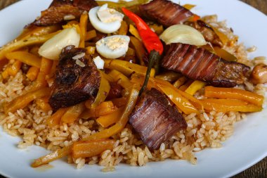 sığır eti ile pirinç