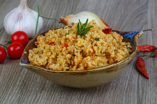 Cozinha árabe tradicional Couscous — Fotografia de Stock