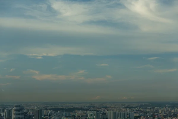 View of Singapore city skyline