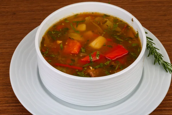 Caucasian soup chanakhi — Stock Photo, Image