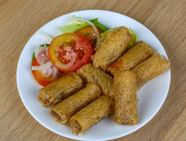 Rollos de primavera tradicionales asiáticos —  Fotos de Stock