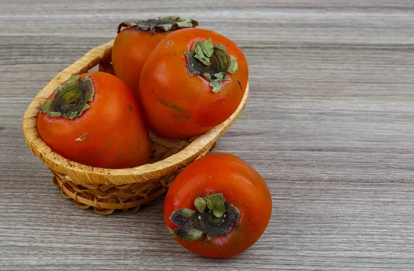 新鲜成熟多汁柿 — 图库照片