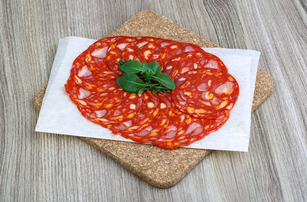 Traditionelle spanische Chorizo-Wurst — Stockfoto
