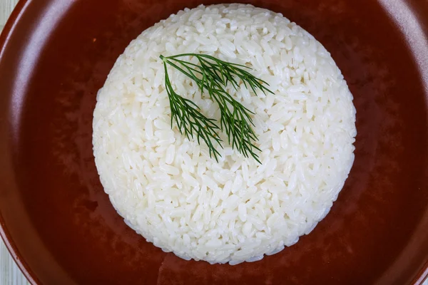 Riz chaud à la vapeur — Photo