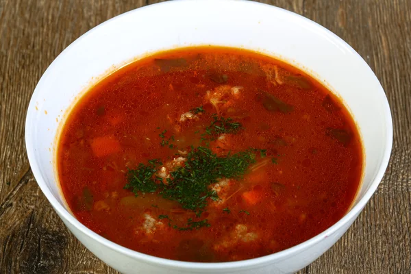 Sopa tradicional Borscht — Fotografia de Stock