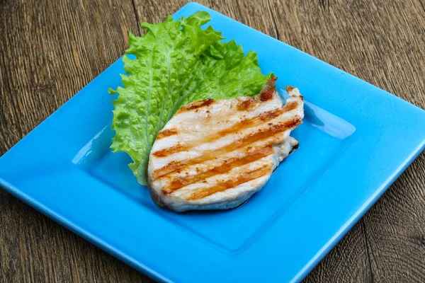 Grilled pork steak — Stock Photo, Image