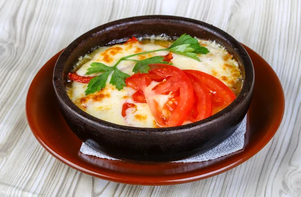 Baked potato with cheese — Stock Photo, Image