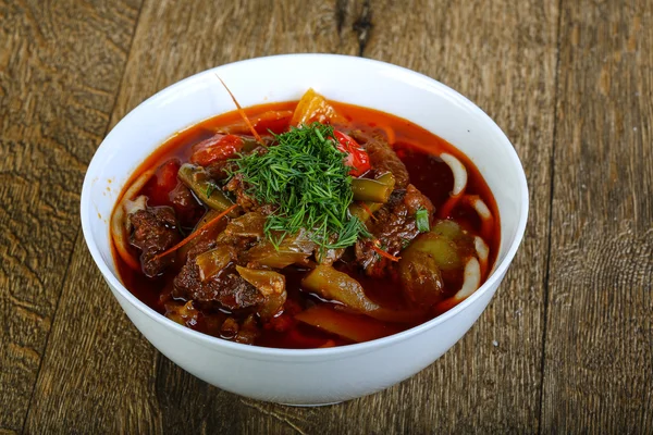 Uzbek noodle soup — Stock Image Uzbek noodle soup Stock Image
