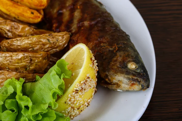 Delicious Grilled trout — Stock Photo, Image