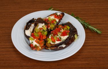 Lezzetli ızgara patlıcan