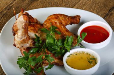 lezzetli kızarmış tavuk