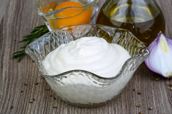 Leckere Mayonnaise-Sauce — Stockfoto