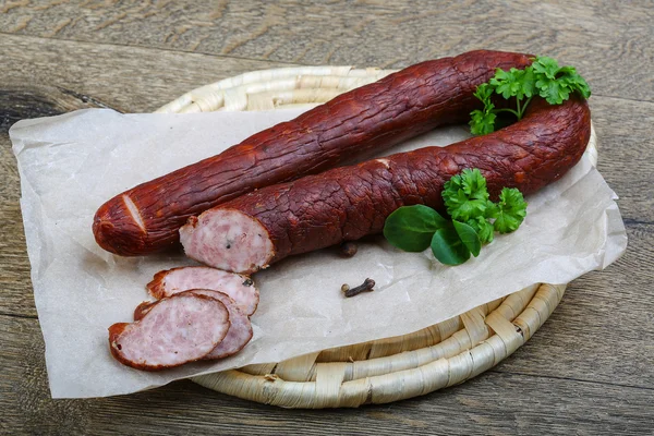 Fresh meat Sausage — Stock Photo, Image