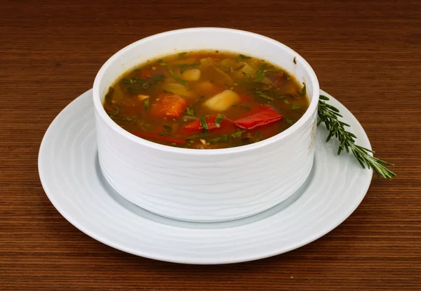 Caucasian soup chanakhi — Stock Photo, Image