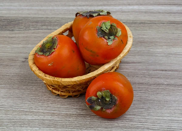 Fresh ripe juicy Persimmon — Stock Photo, Image