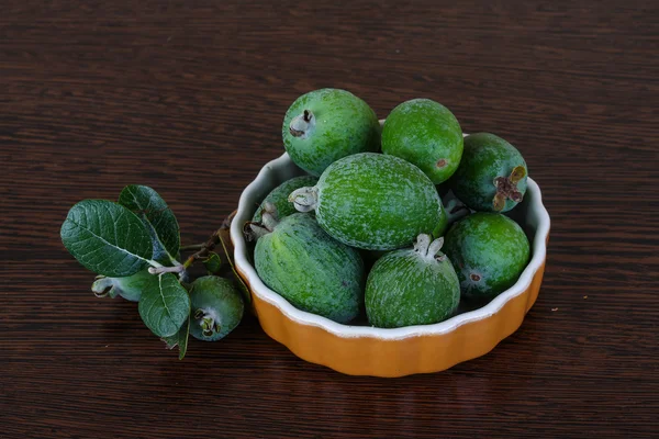 Frische reife Feijoa-Früchte — Stockfoto