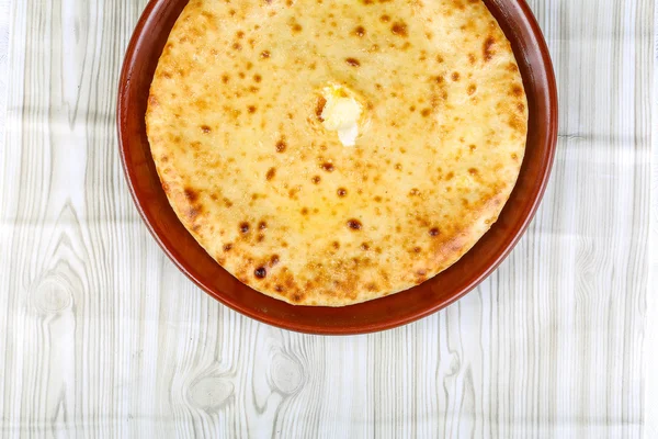 Fresh hot Ossetian pie — Stock Photo, Image