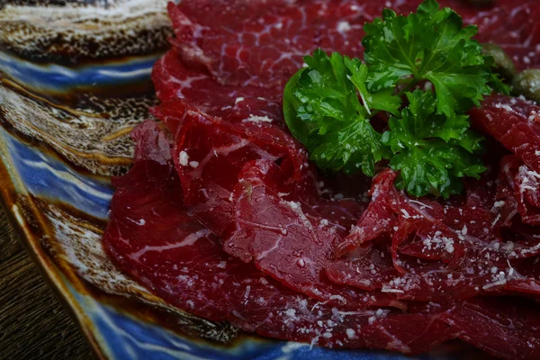 Ízletes marha carpaccio — Stock Fotó