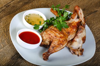 lezzetli kızarmış tavuk