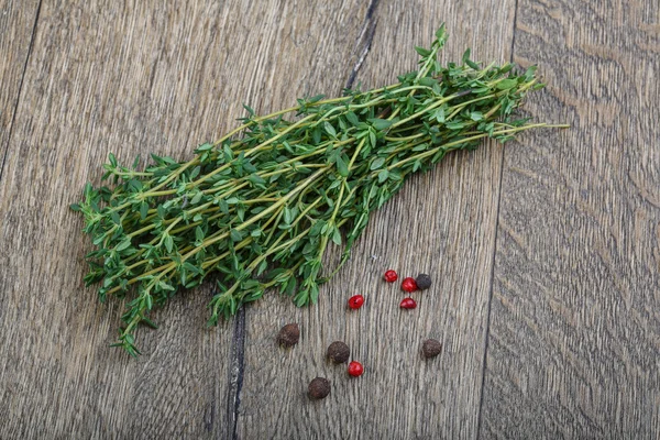 Fresh green Thyme heap — Stock Photo, Image