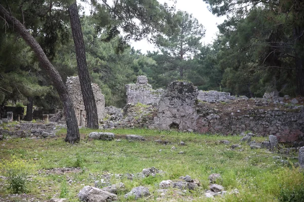 Antigas ruínas de Phaselis na Turquia — Fotografia de Stock