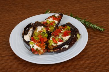 Lezzetli ızgara patlıcan